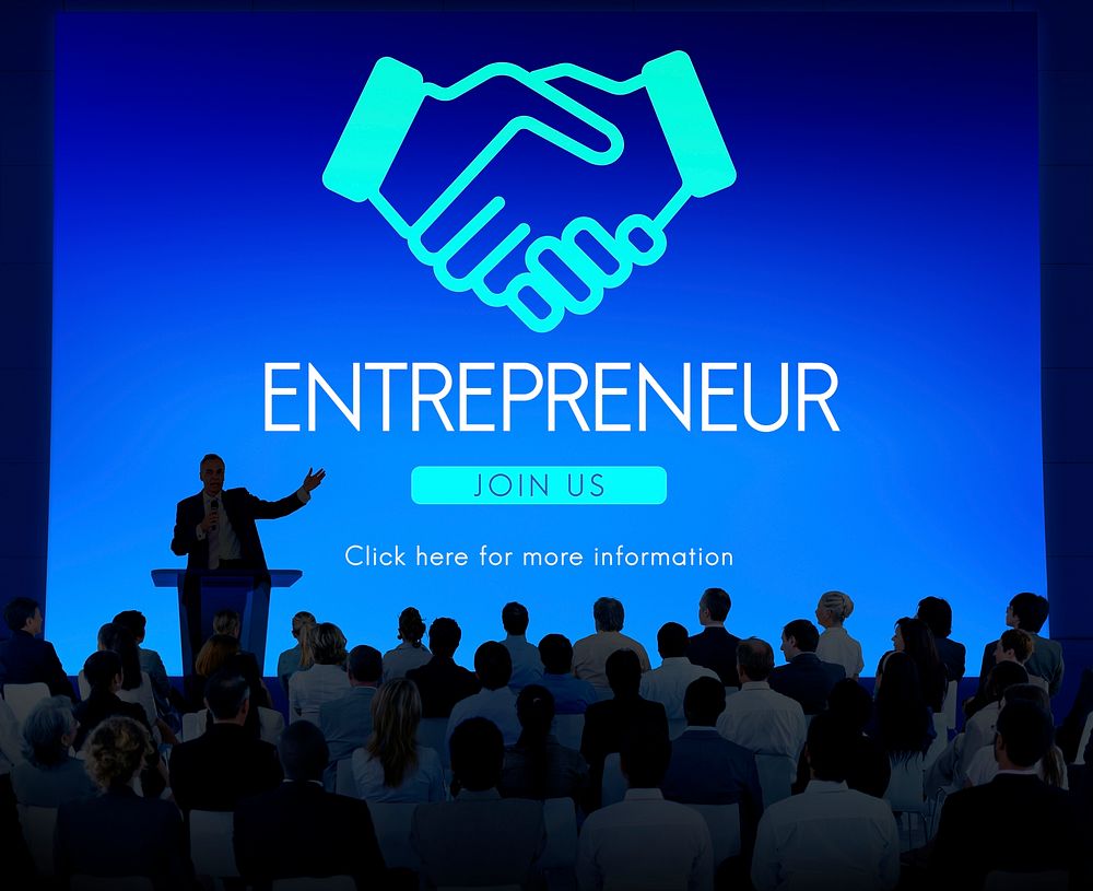 Entrepreneur Business Venture Handshake Graphic