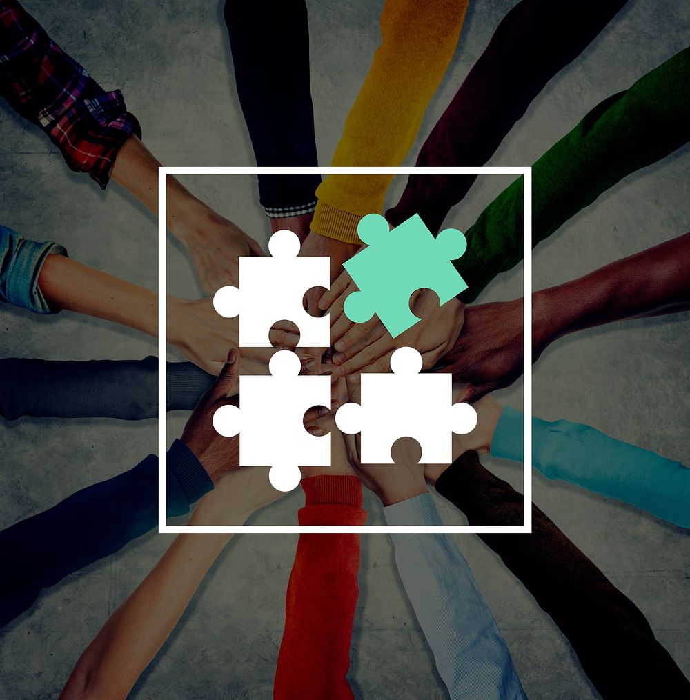 Jigsaw Puzzle Partnership Teamwork Team Concept