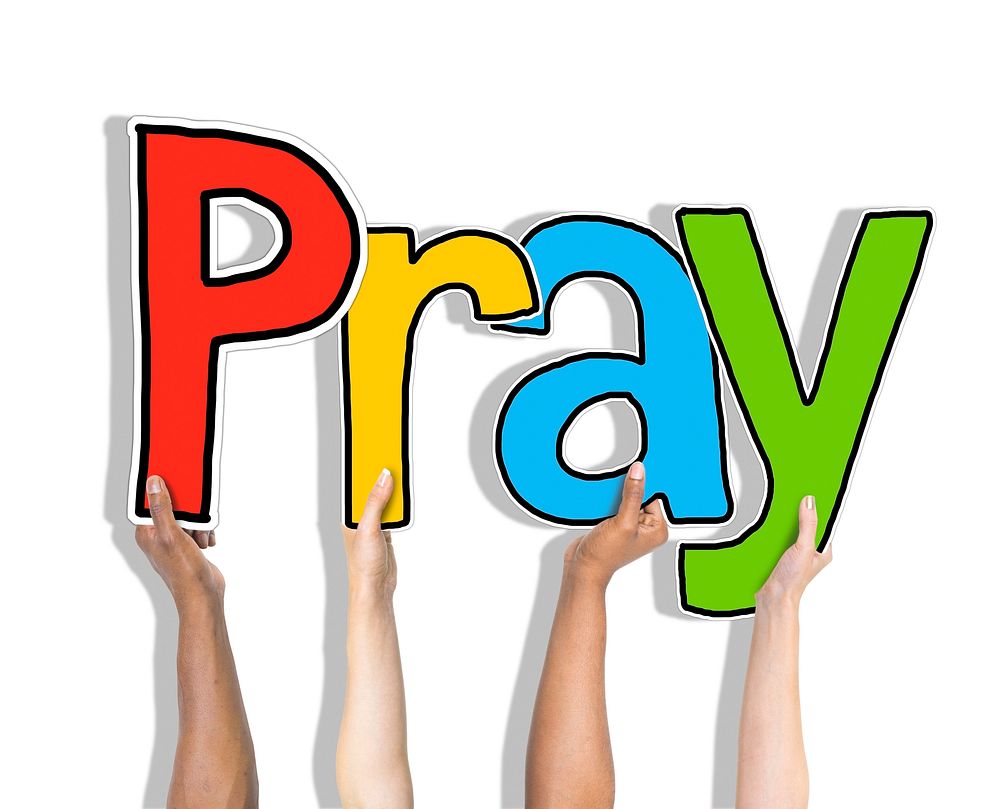 Pray Word Concepts Isolated on Background
