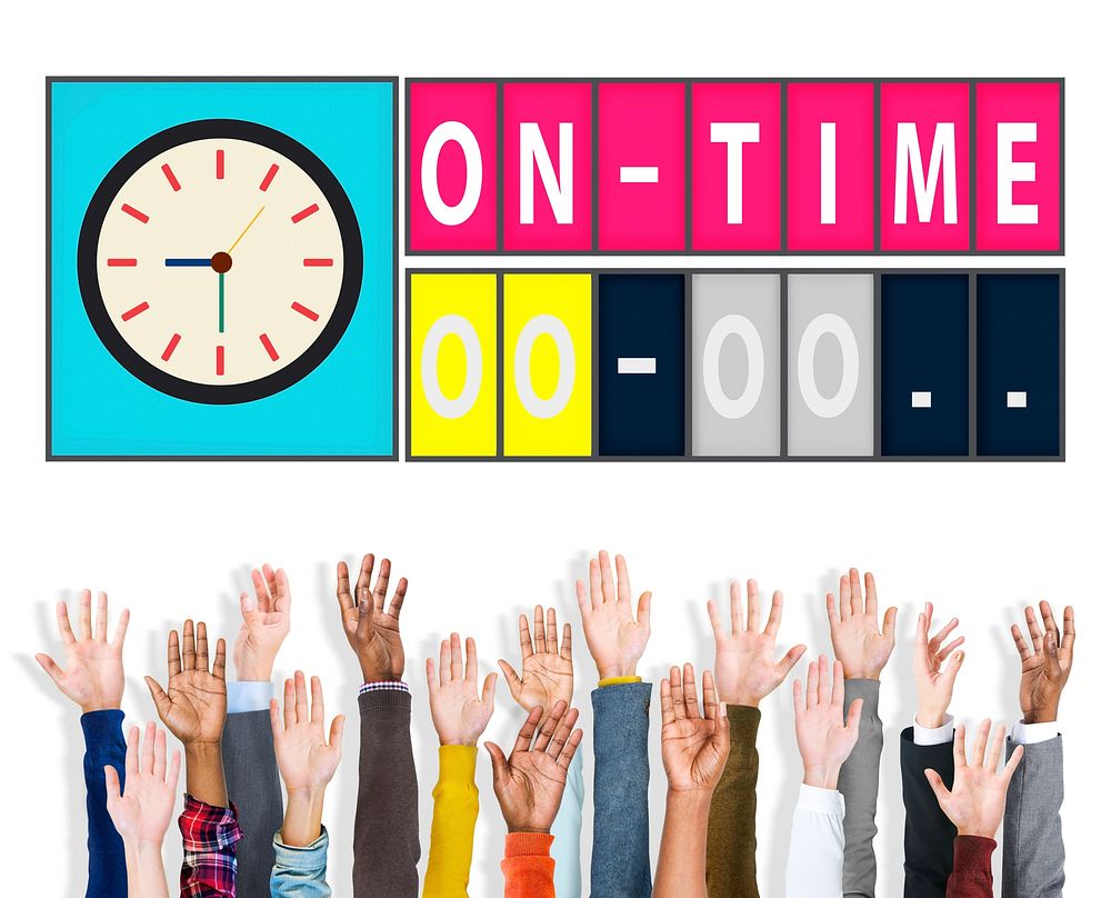 On Time Punctual Efficiency Organization Management Concept