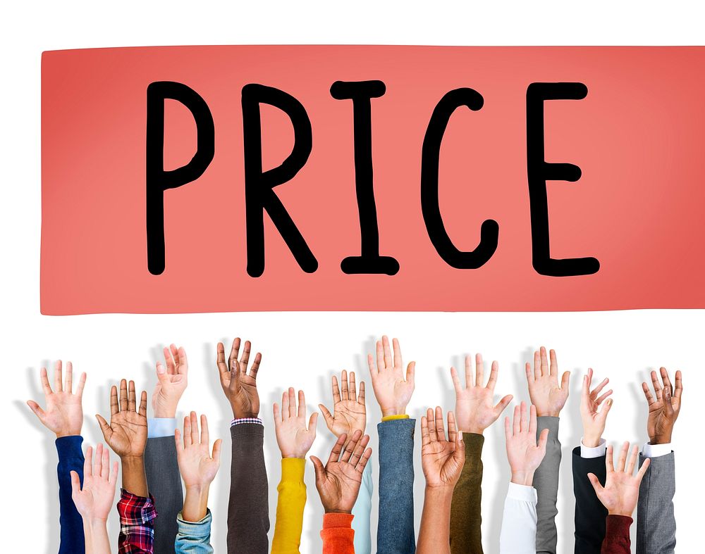 Price Cost Expense Money Rate Value Commerce Concept