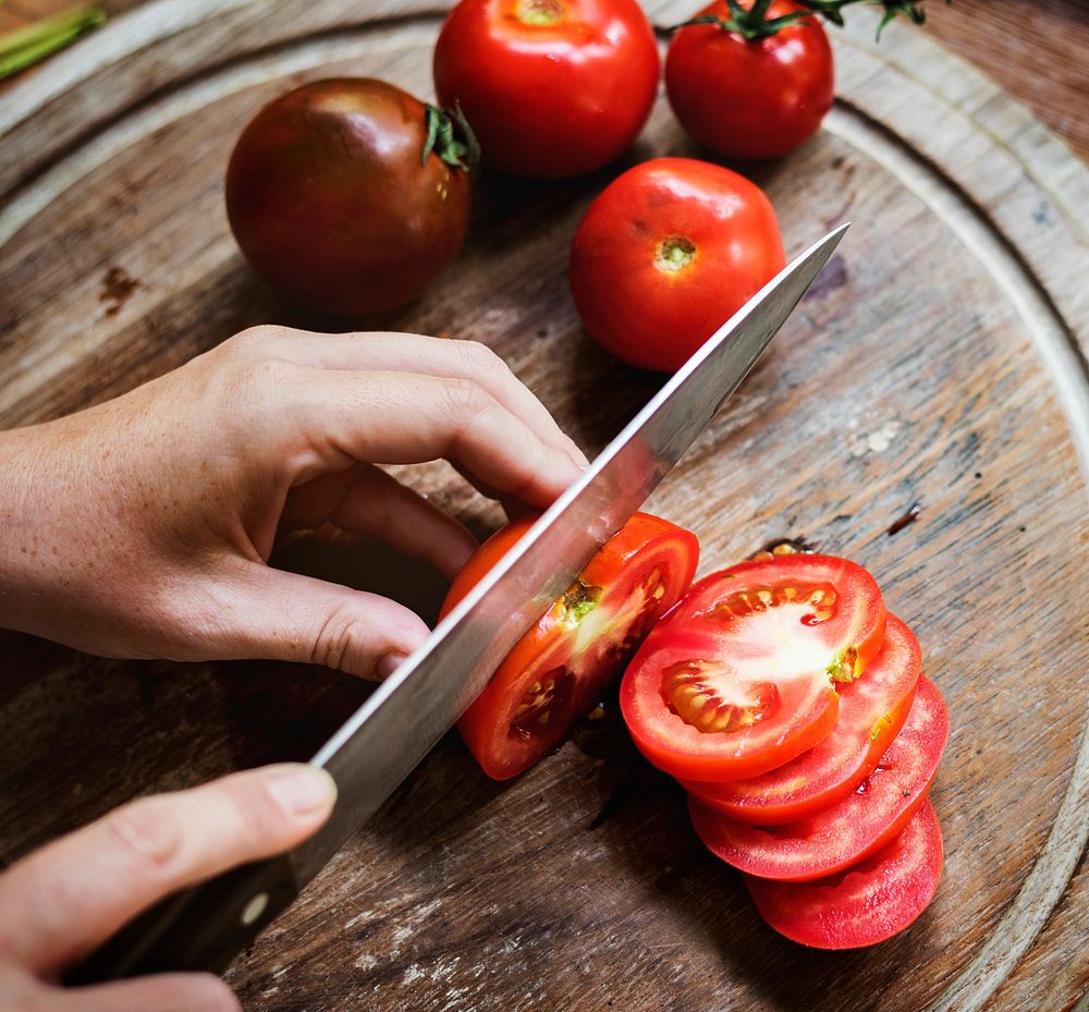 Fresh organic tomatoes