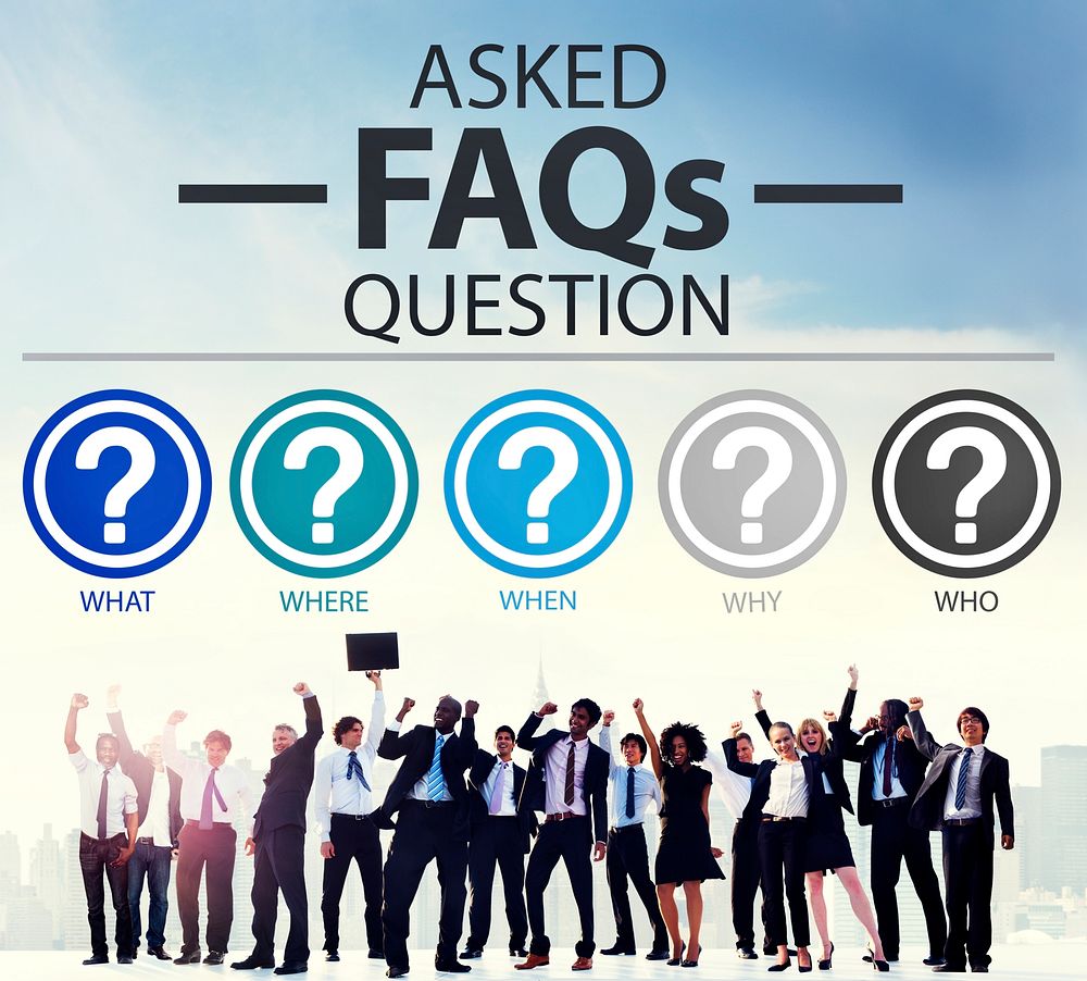 Frequently Asked Questions FAQ Problems Concept