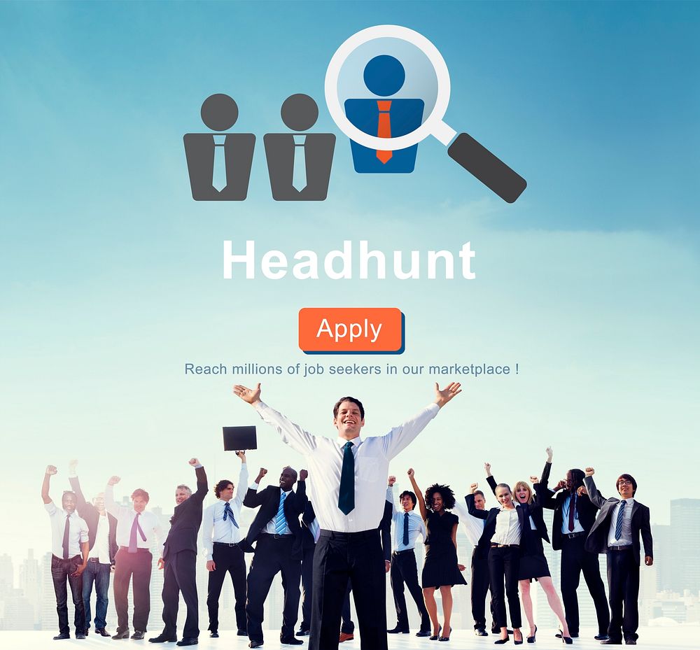 Headhunt Headhunting Hiring Human Resources Concept