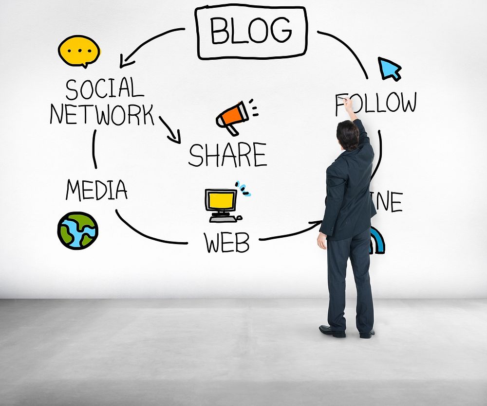 Blog Blogging Comunication Connect Data Social Concept