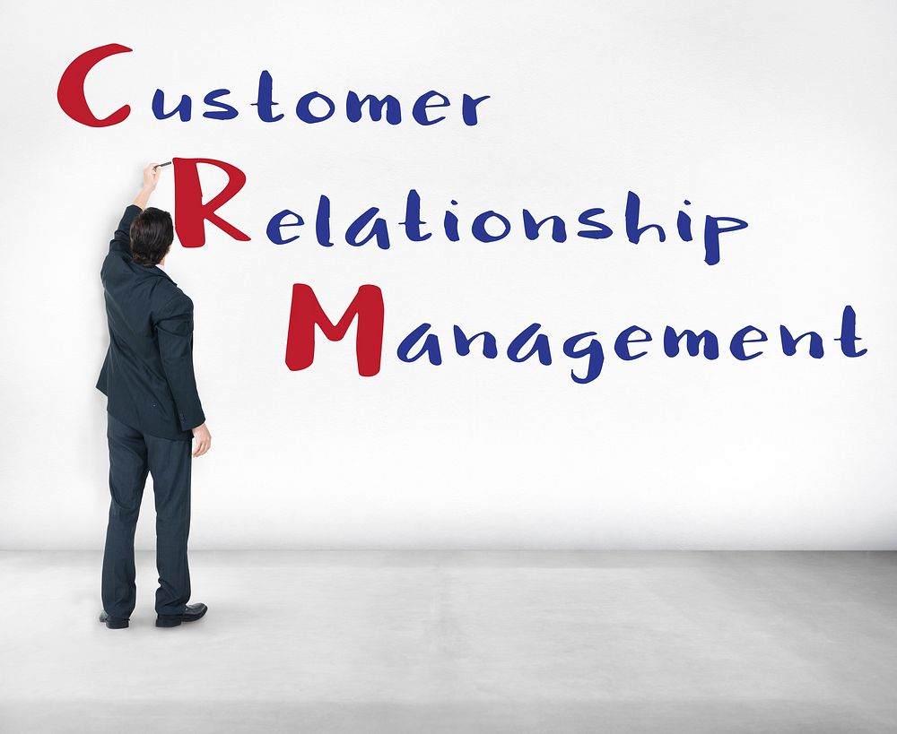Business Customer Relationship Management Concept