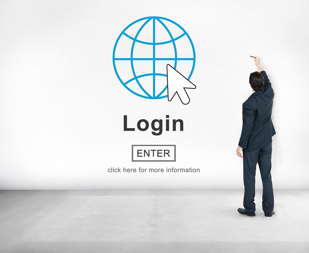 Log In Profile Enter Global Icon Concept