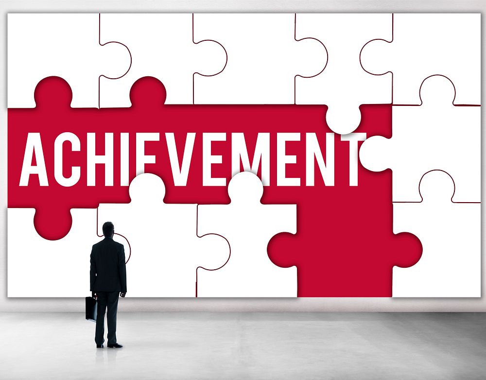 Success Achievement Improvement puzzle pieces