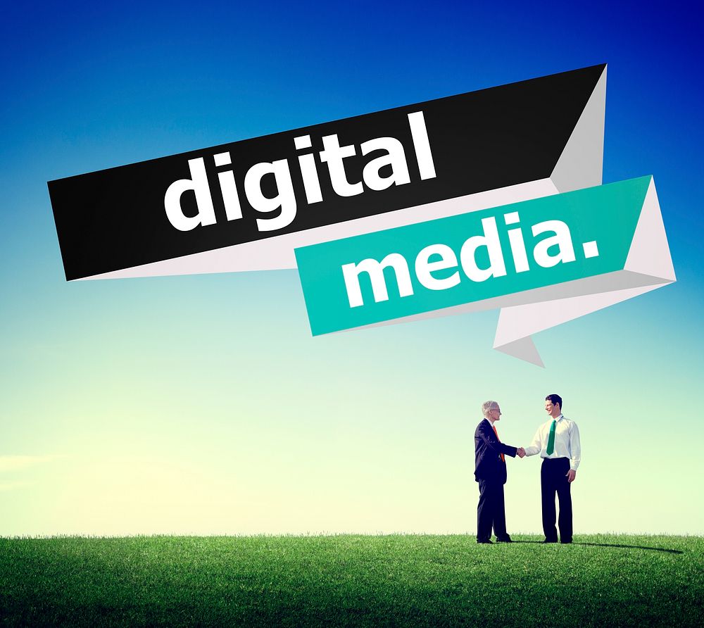Digital Media Content Share Technology Concept