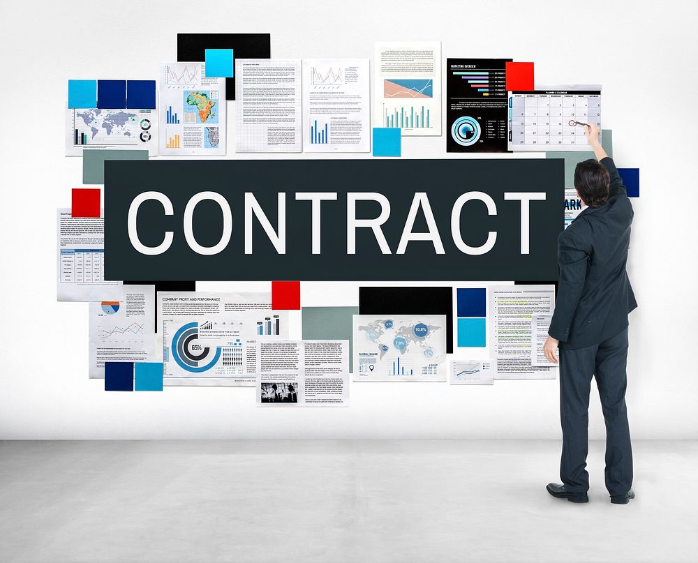 Contract Financial Partnership Business Agreement Concept
