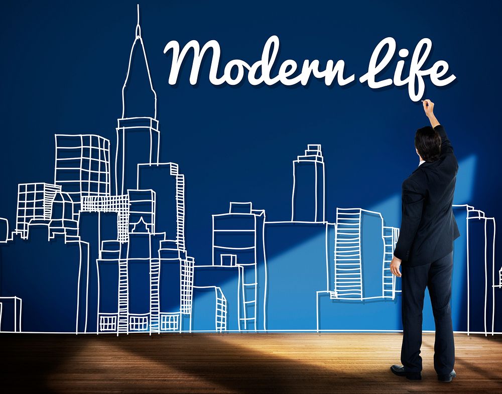 Modern Life Minimalism Lifestyle Trendy Concept
