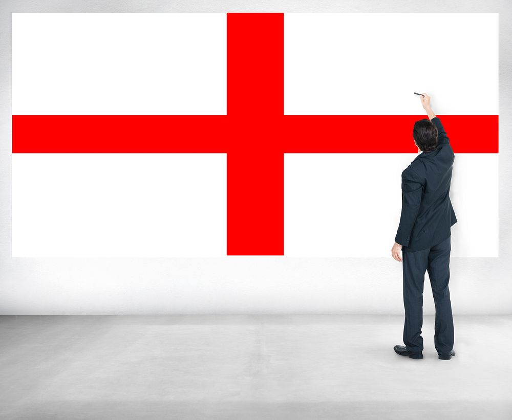 England Flag Country Nationality Liberty Concept