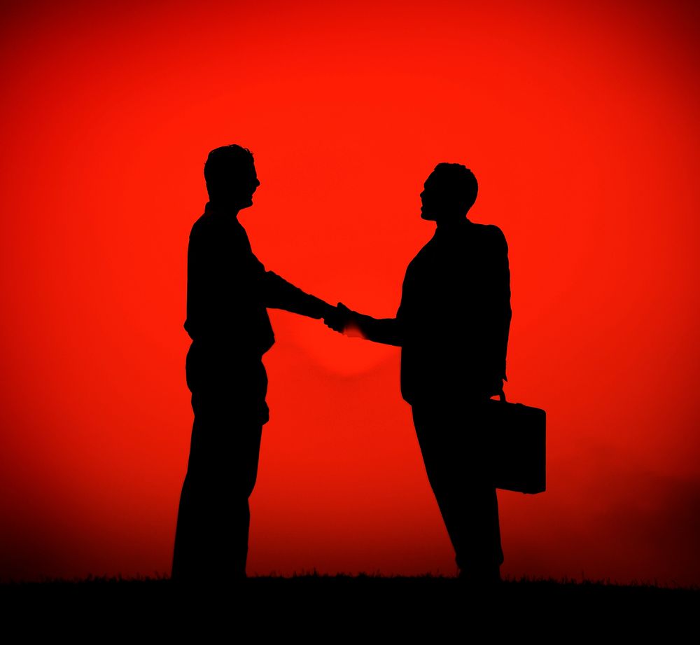 Business Handshake Greeting Deal Agreement Concept
