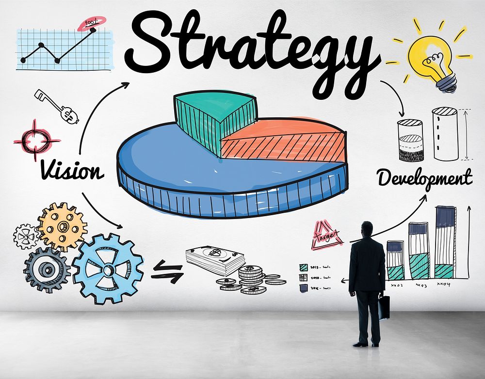 Strategy Business Chart Vision Development Concept