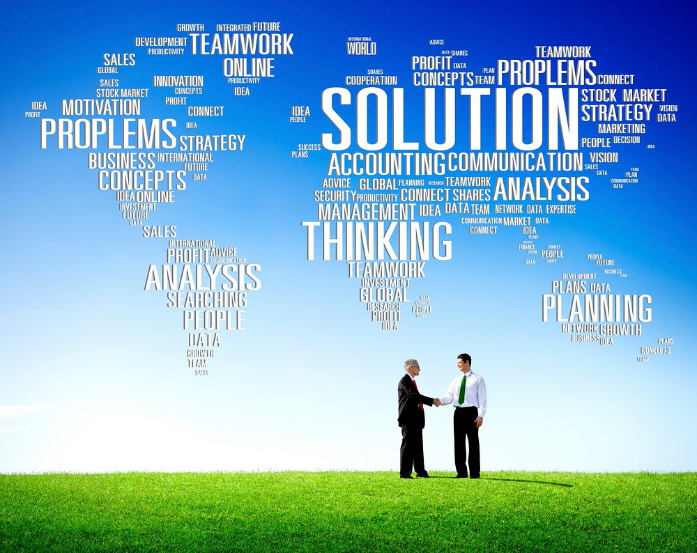 Solution Solve Problem Strategy Vision Decision Concept