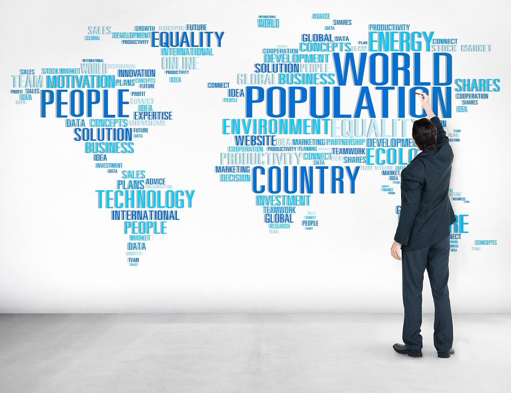 World Population Global People Community International Concept