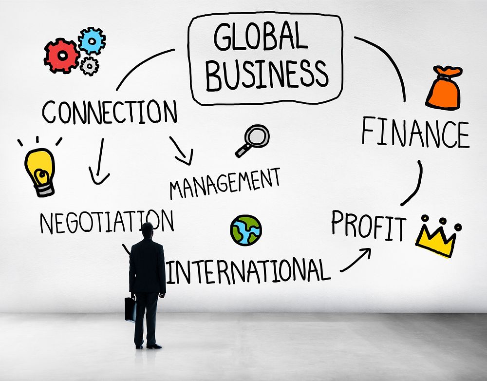 Global Business International Management Corporate Concept