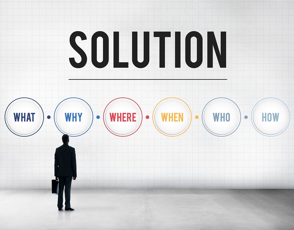 Solution Problem Solving Share Ideas Concept