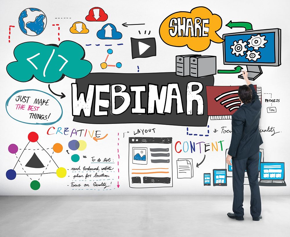 Webinar Web Seminar Technology Online Concept