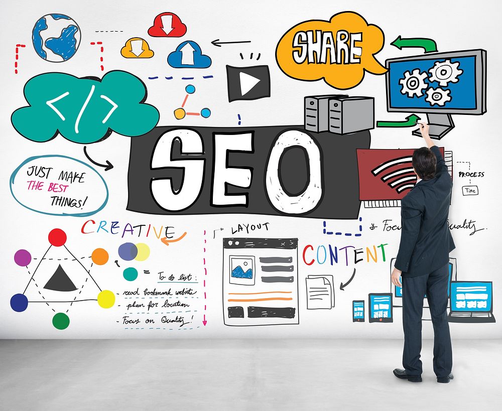 SEO Content Search Engine Optimization Concept