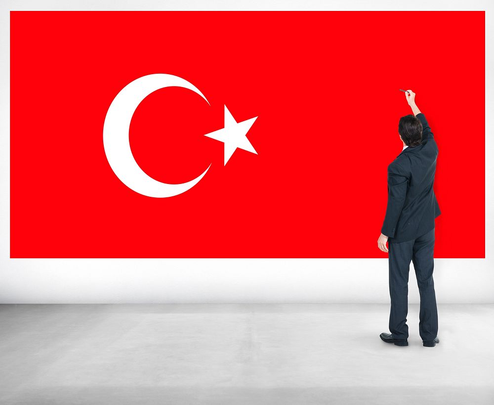 Businessman Turkey National Flag Pride Concept