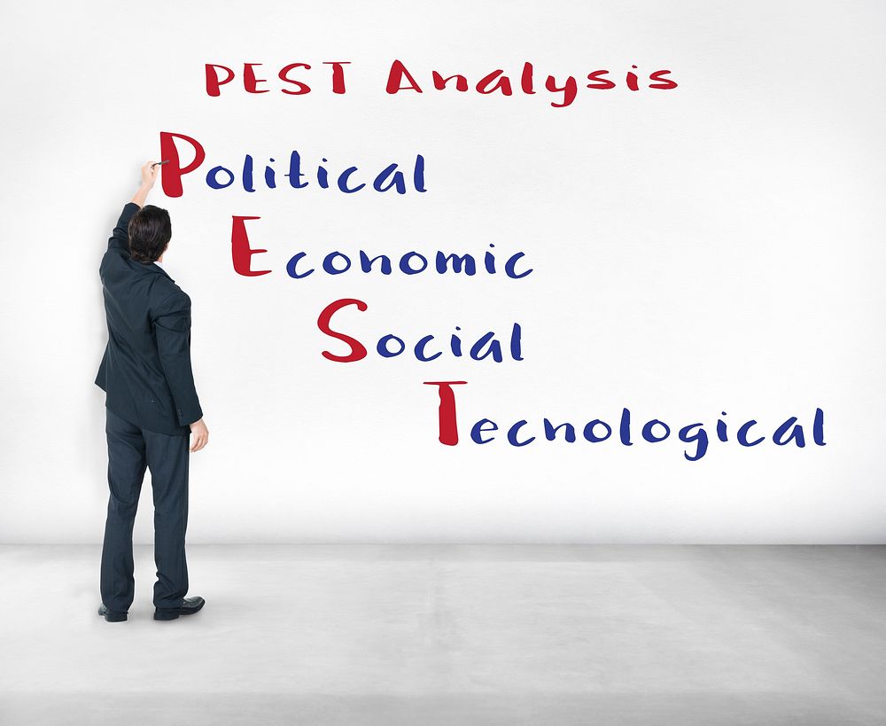 Pest Analysis Meeting Economic Concept