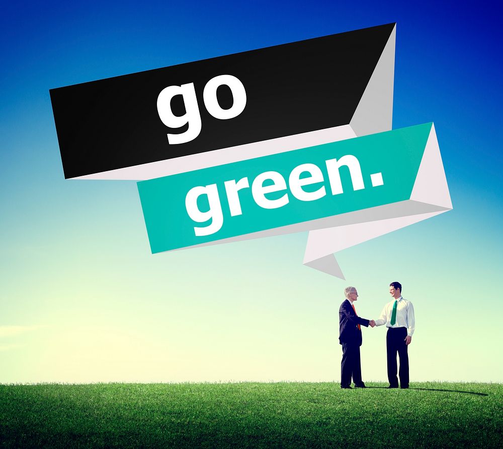 Go Green Environmental Conservation Business Concept