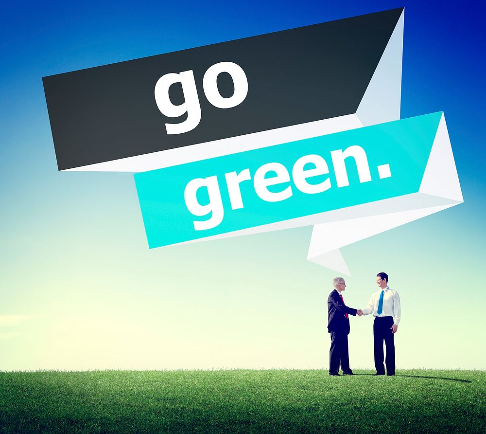 Go Green Environmental Conservation Business Concept