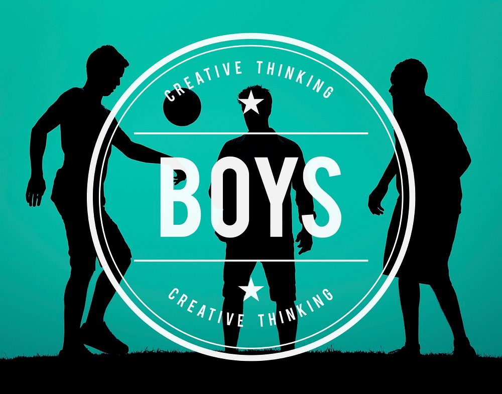 Boys Male Young Youth Children Buddies Concept