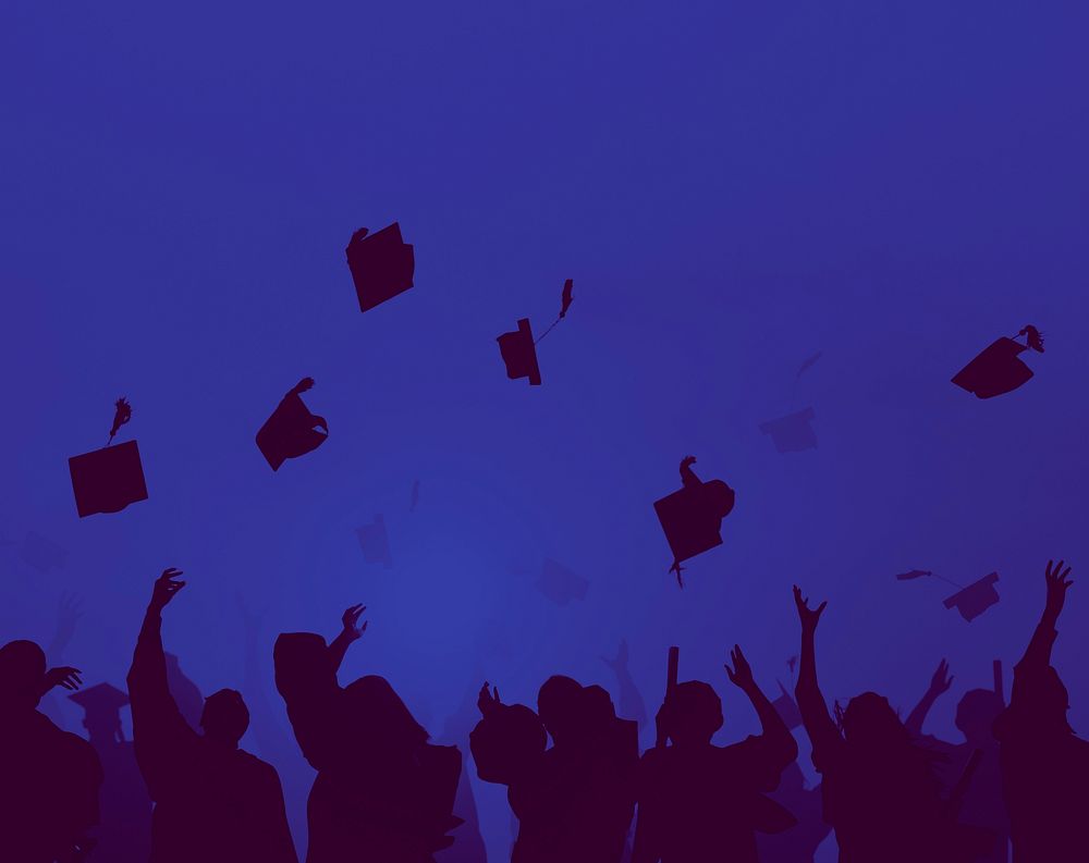 Group Of Diverse Students Celebrating Graduation