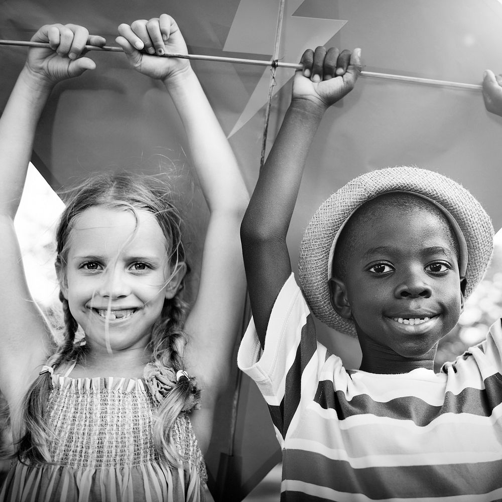 Children Friendship Playful Togetherness Happiness Concept