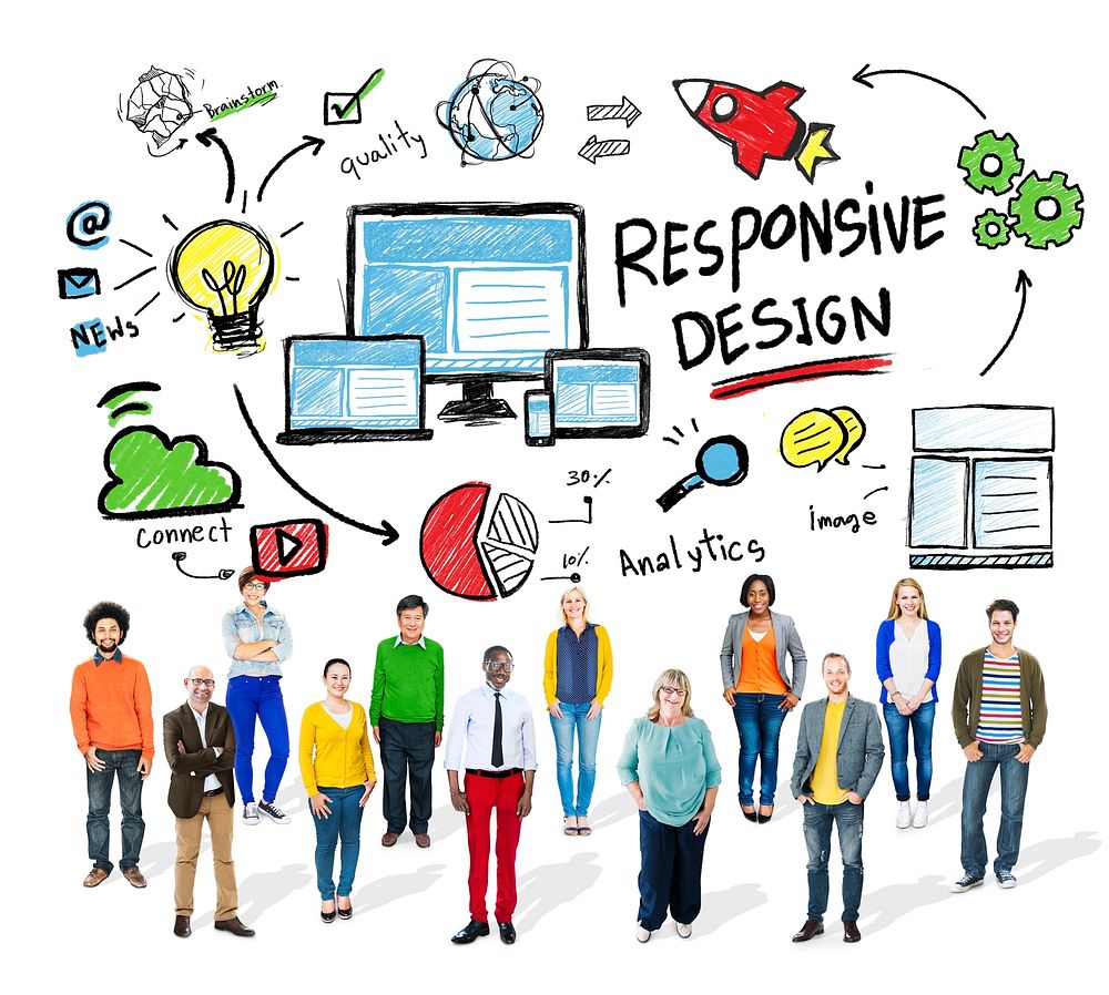 Responsive Design Internet Web Online Diversity People Concept