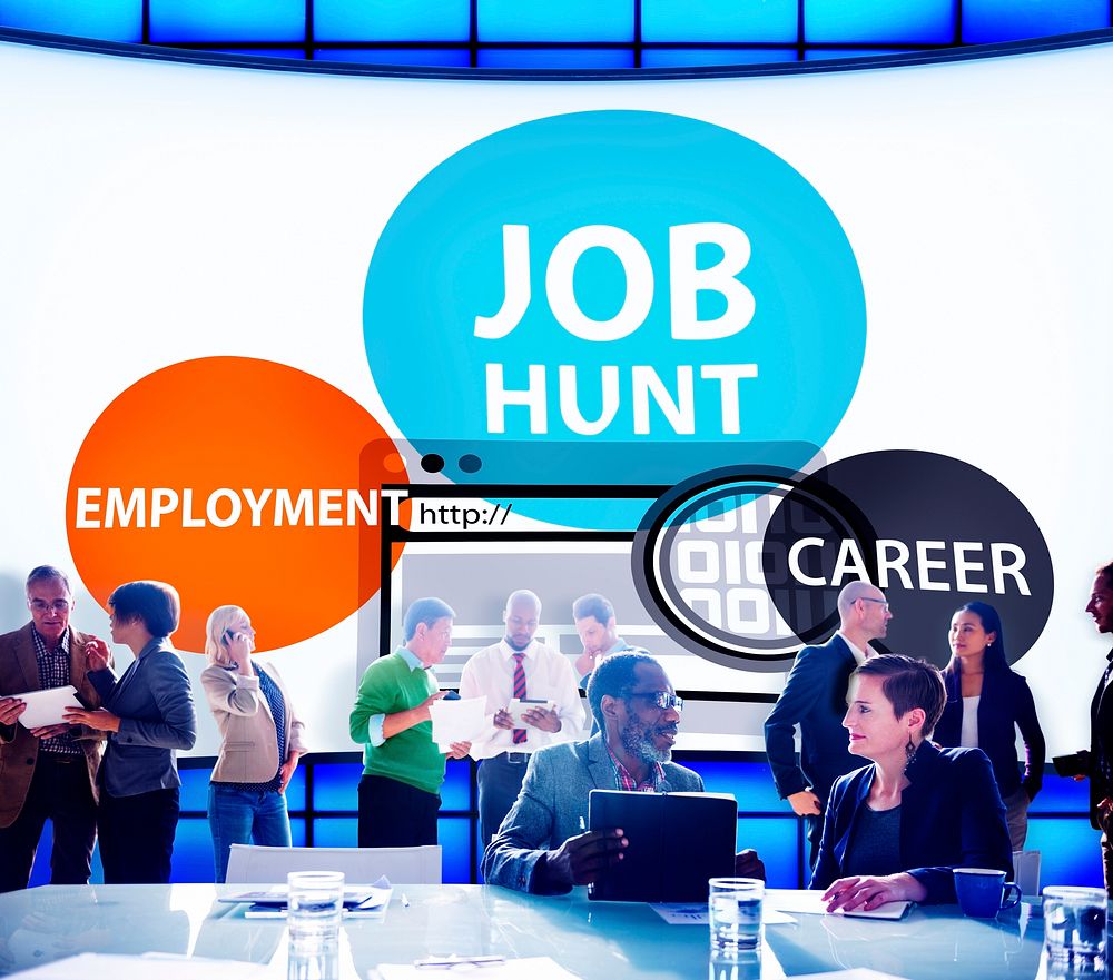 Job Hunt Employment Career Recruitment Hiring Concept