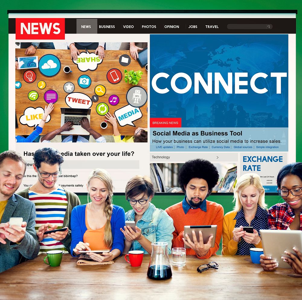 Connect Join Link Networking Interconnection Concept