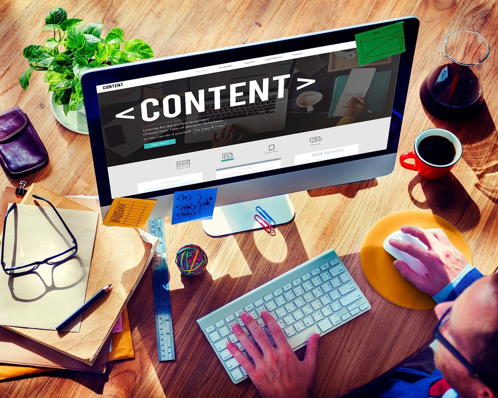 Content Data Blogging Media Publication Concept
