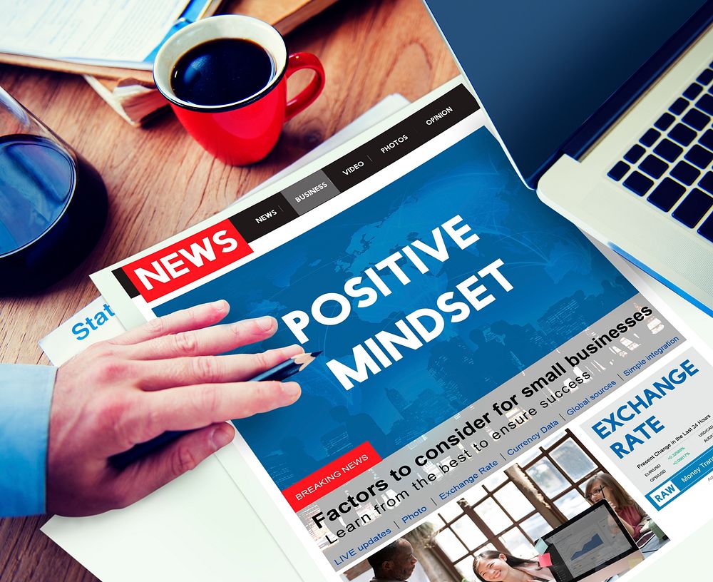 Positive Mindset Focus mental Optimistic Spiritual Concept