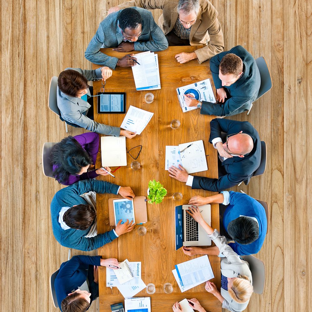 Group of Diverse Business People in a Meeting Concept