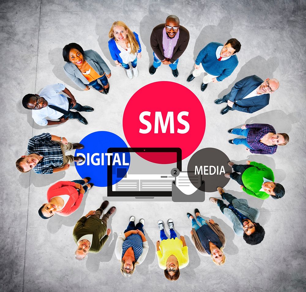 SMS Digital Media Message Chatting Communication Concept