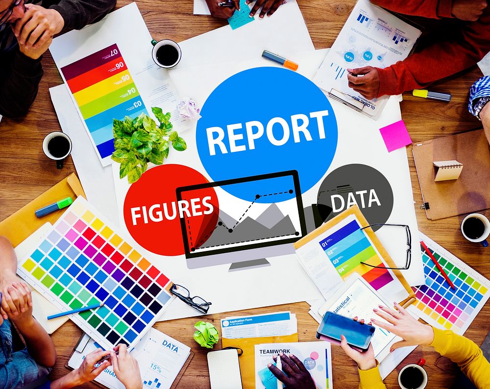 Financial Report Strategy Tactics Information Concept