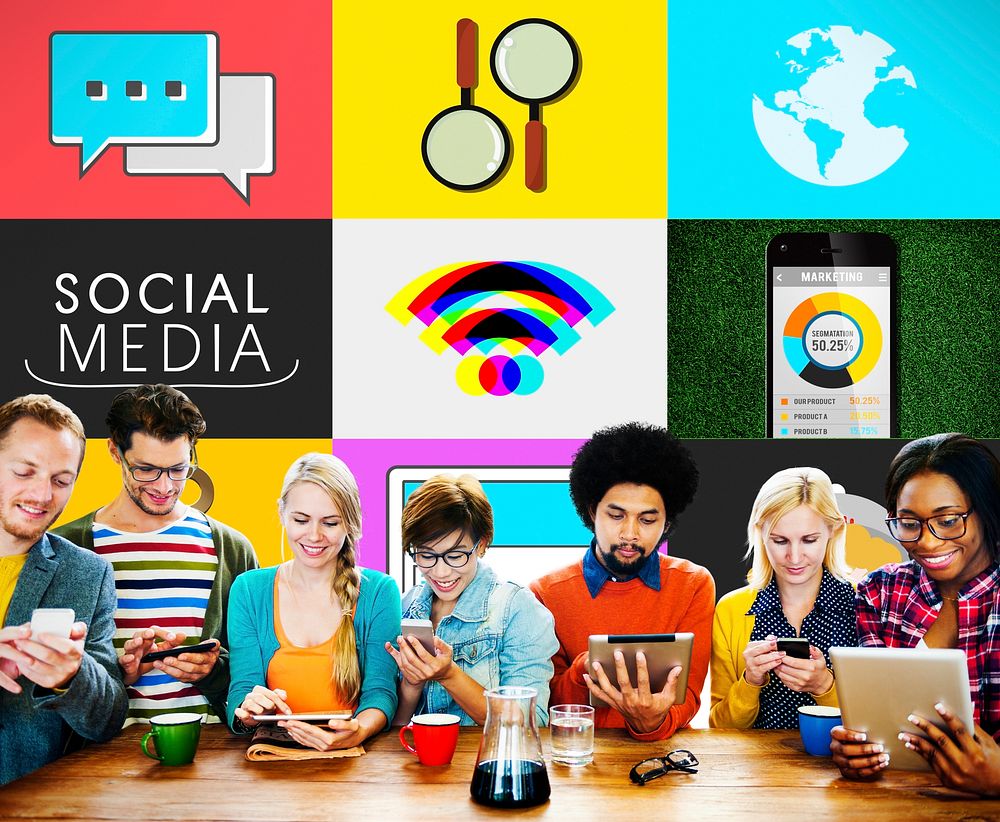 Social Media Social Network Connection Global Concept