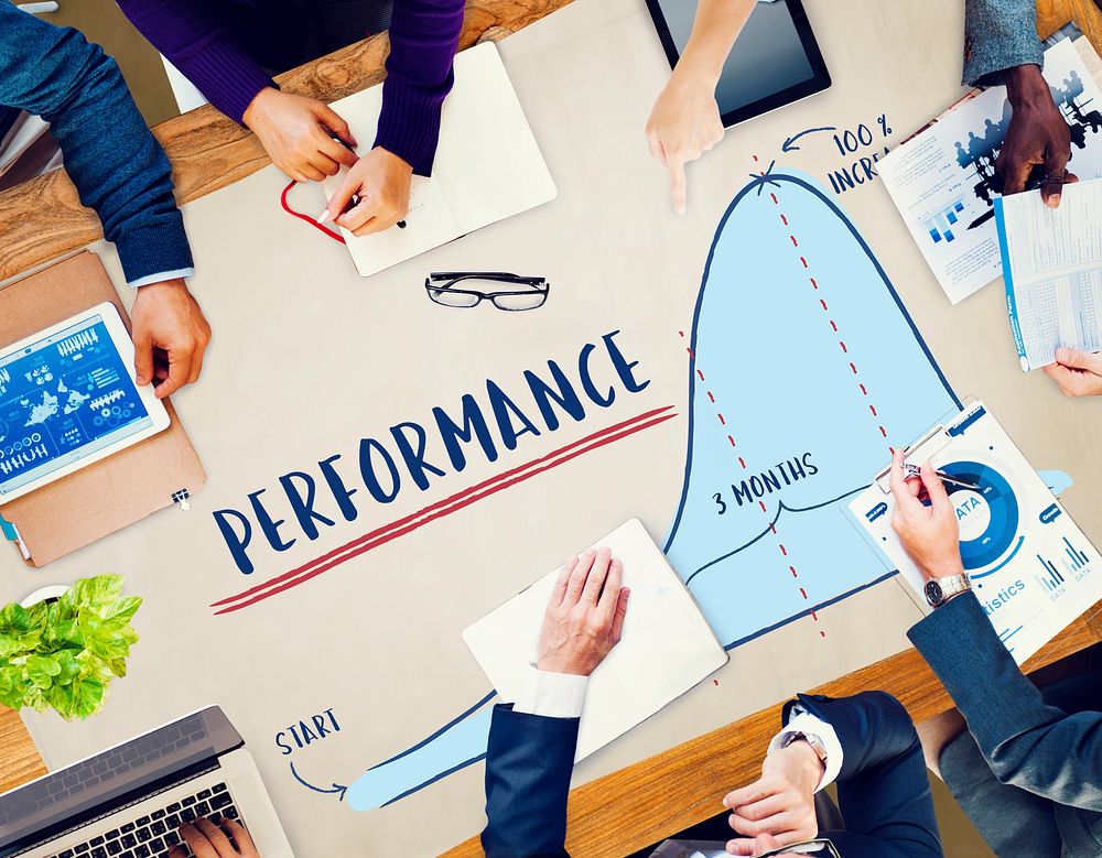 Performance Report Progress Strategy Concept
