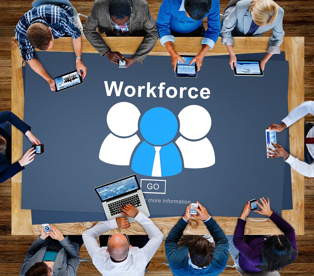 Workforce Team Teamwork Connection Partnership Concept