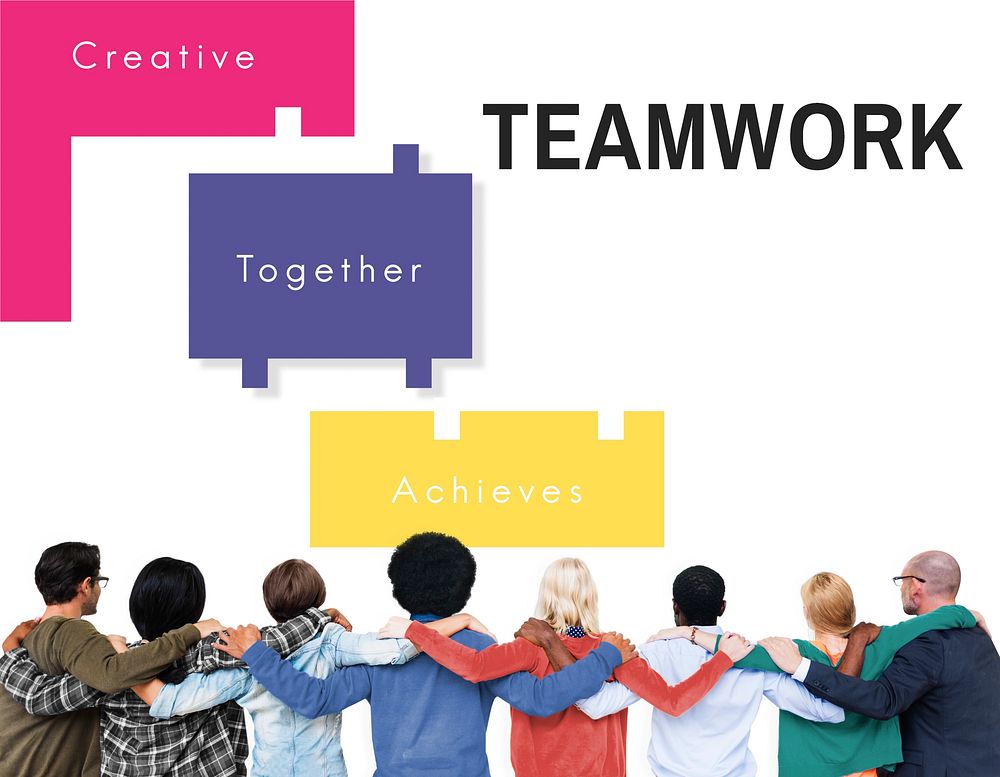 Achievement Teamwork Creative Together Collaboration Graphic Concept