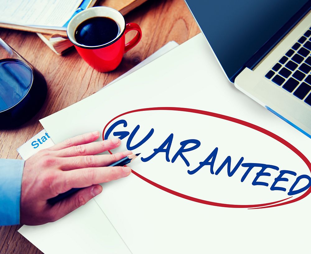 Guarantee Service Quality Insurance Benefits Concept