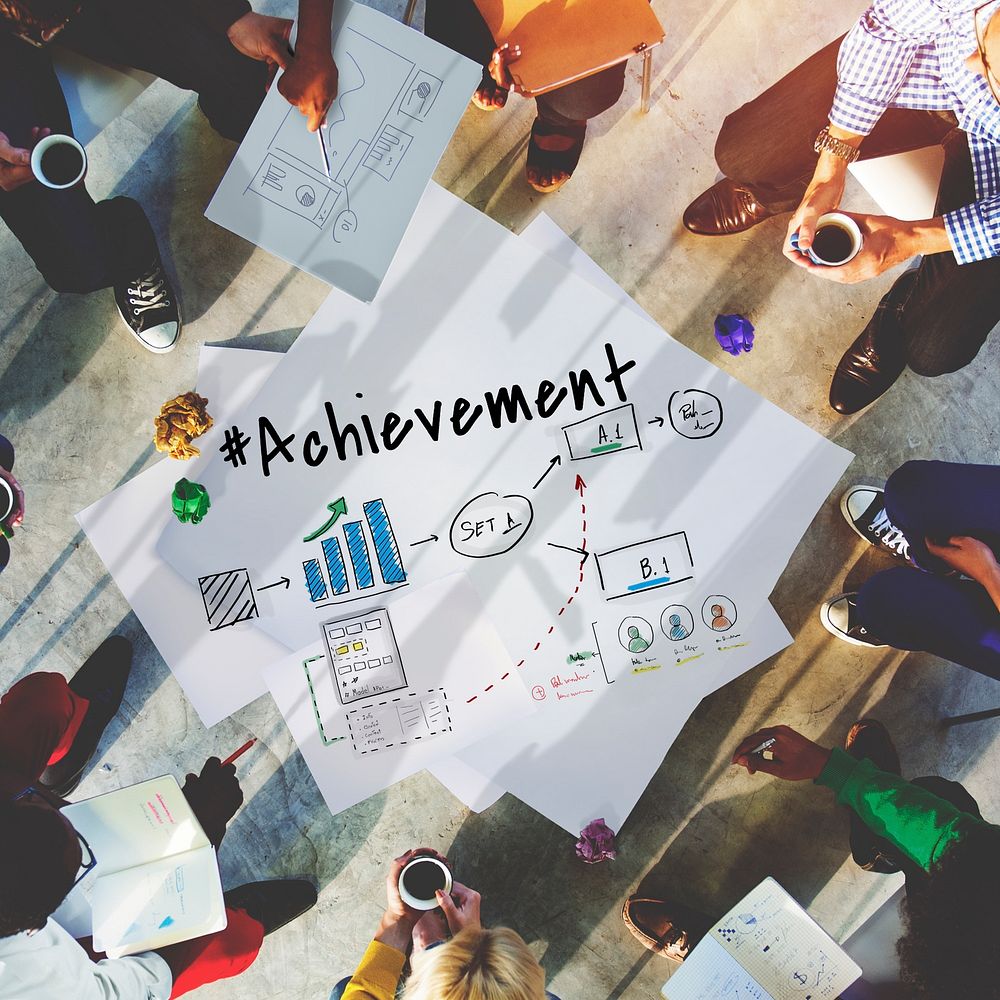 Achievement Strategy Business Discussion Idea