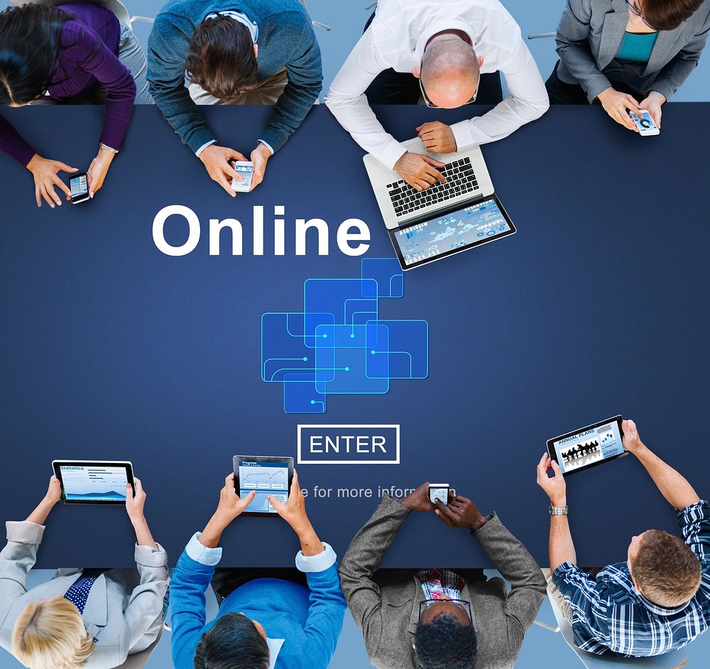 Online Internet Social Media Networking Connection Concept
