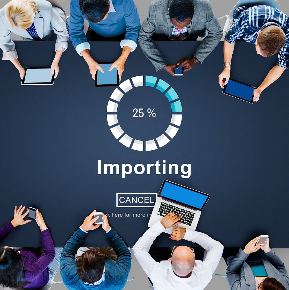 Importing Files Loading Progress Concept