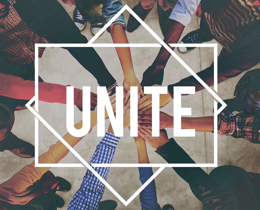Unite Community Connection Cooperation Support Concept
