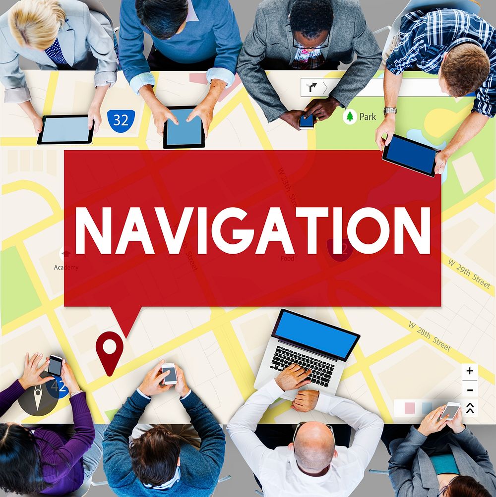 Navigation Position Guide Location GPS Concept