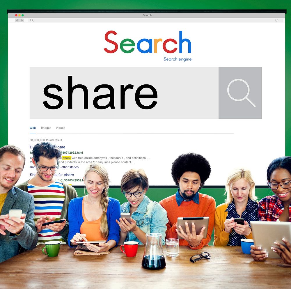 Share Sharing Social Networking Connection Communication Concept